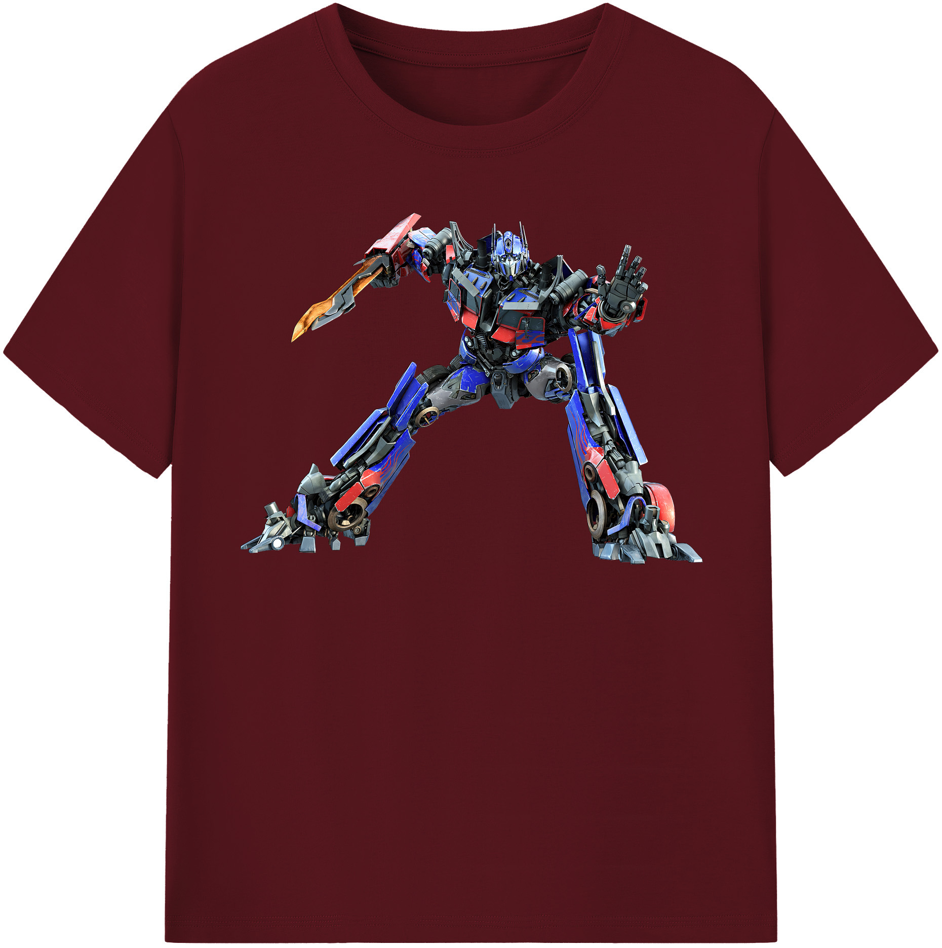 （画像用） Transformers トランスフォーマー 綿100％半袖Tシャツ（フロントプリント）